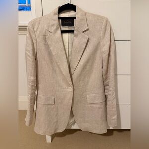 Massimo Dutti linen oversize blazer